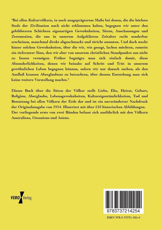 Produktbild: Die Sitten der V&ouml;lker