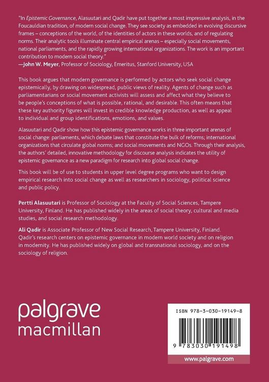 Produktbild: Epistemic Governance