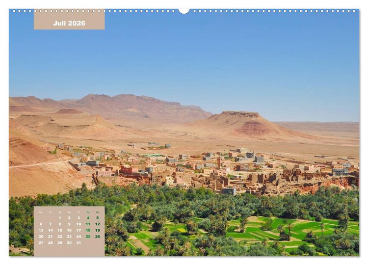 Produktbild: Erlebe mit mir das traumhafte Marokko (hochwertiger Premium Wandkalender 2026 DIN A2 quer), Kunstdruck in Hochglanz