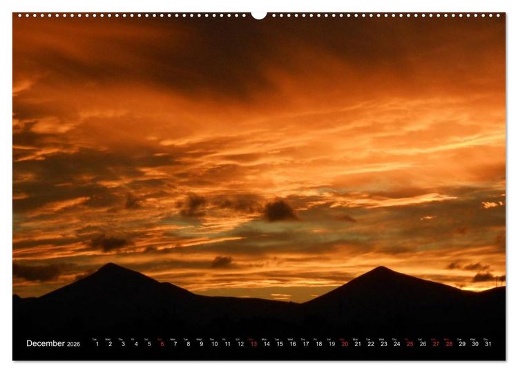 Produktbild: Lanzarote - Canary Islands (High Quality Premium Wall Calendar 2026 DIN A2 landscape),CALVENDO 12 Month Wall Calendar