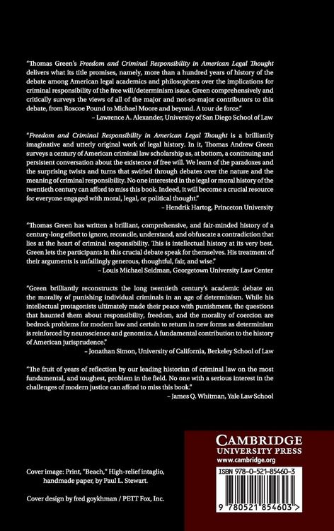 Produktbild: Freedom and Criminal Responsibility in American Legal Thought