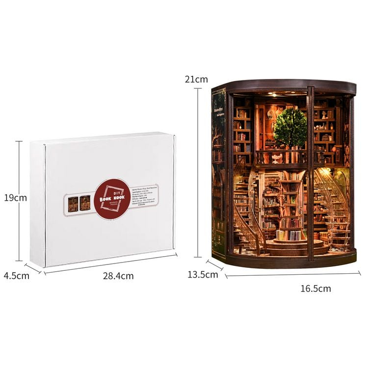 Produktbild: Book Nook DIY B&uuml;cherecke Wisdom Ring Library