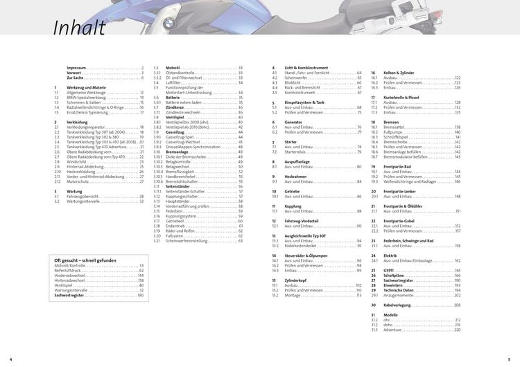 Produktbild: BMW R1200 GS, Adventure 2004-2013, Reparaturanleitung
