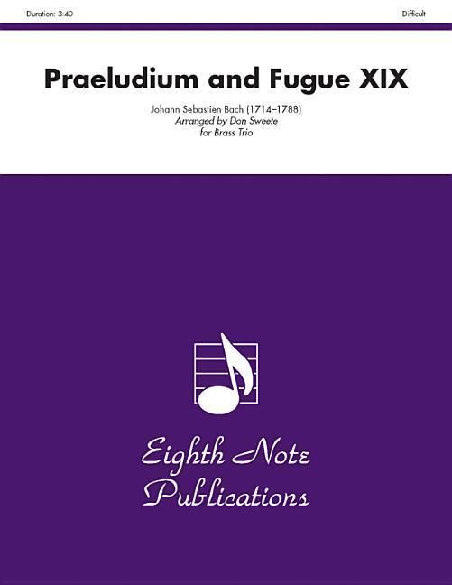 Produktbild: Bach, J: Praeludium and Fugue XIX