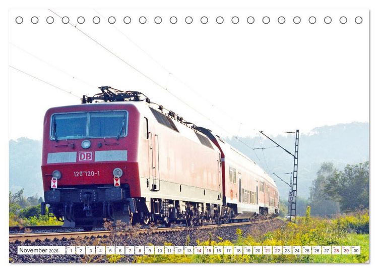 Produktbild: Die Baureihe 120 der Deutschen Bahn (Tischkalender 2026 DIN A5 quer), CALVENDO Monatskalender