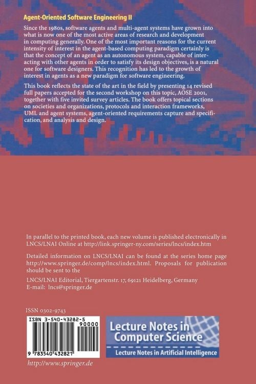 Produktbild: Agent-Oriented Software Engineering II