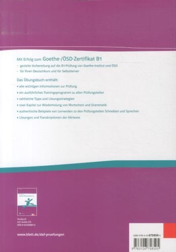 Produktbild: Mit Erfolg zum Goethe-/&Ouml;SD-Zertifikat B1 &ndash; &Uuml;bungsbuch