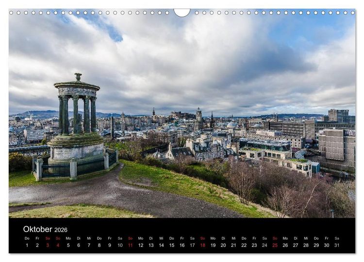 Produktbild: EDINBURGH. Blick. Licht. Wetter. (Wandkalender 2026 DIN A3 quer), CALVENDO Monatskalender