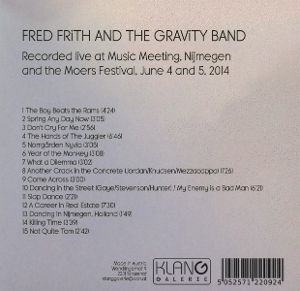 Produktbild: Fred Frith And The Gravity Band