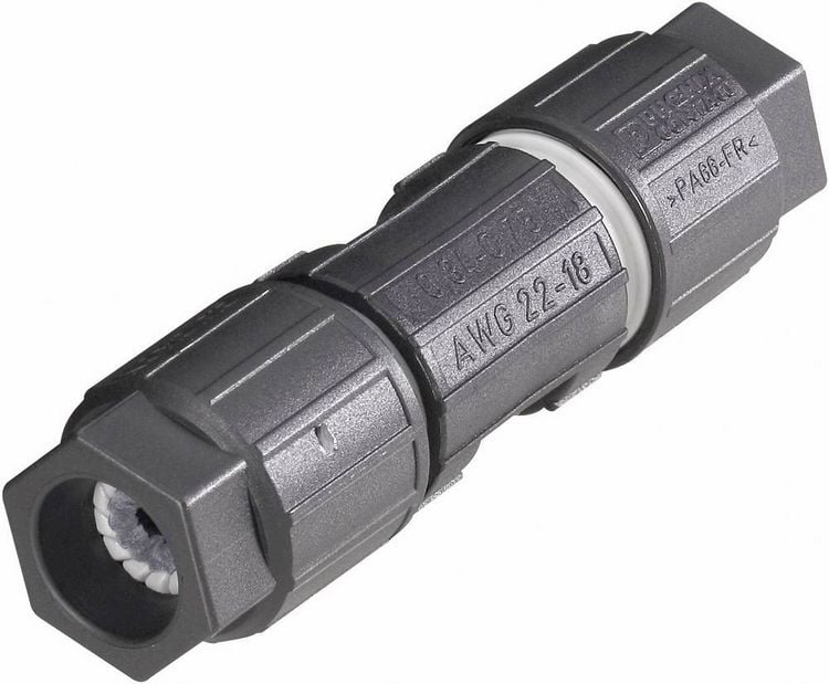 Produktbild: Phoenix Contact 1642153 Rundstecker Leitungsverbinder Gesamtpolzahl: 4 Serie (Rundsteckverbinder): QUICKON 1 St.