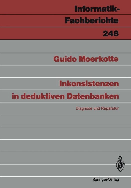 Produktbild: Inkonsistenzen in deduktiven Datenbanken