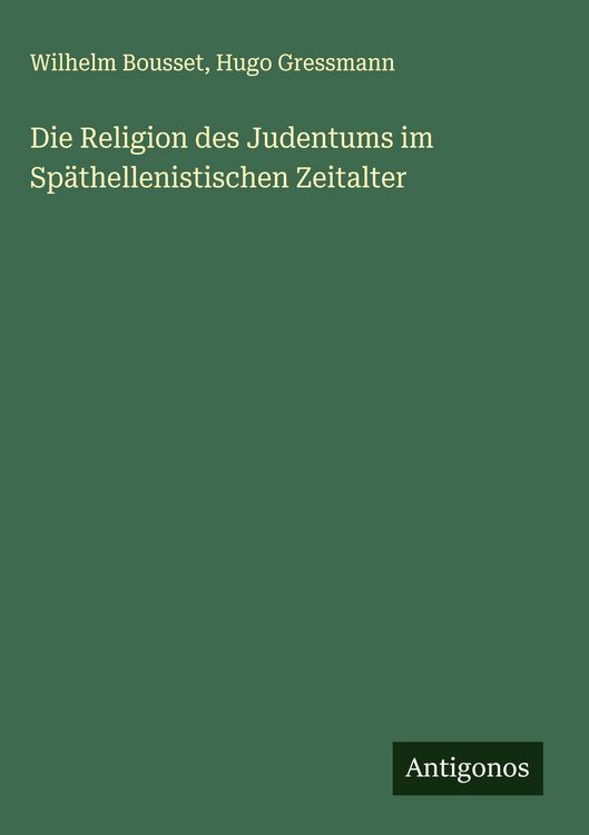 Produktbild: Die Religion des Judentums im Sp&auml;thellenistischen Zeitalter