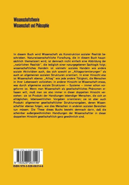 Produktbild: Die Konstruktion der sozialen Realit&auml;t Wissenschaft