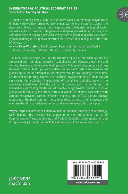 Produktbild: The Anthropocene, Global Capitalism and Global Futures