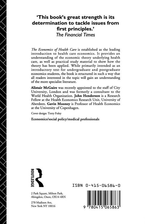 Produktbild: Economics of Health Care