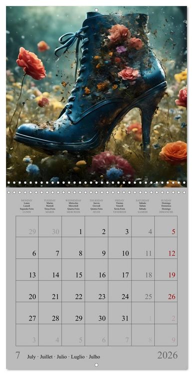 Produktbild: Enchanted by high heels - For shoe lovers (Wall Calendar 2026 12 &times; 12 Inch) CALVENDO 12 Month Wall Calendar