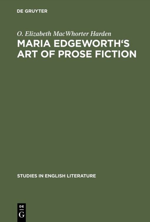 Produktbild: Maria Edgeworth's Art of prose fiction