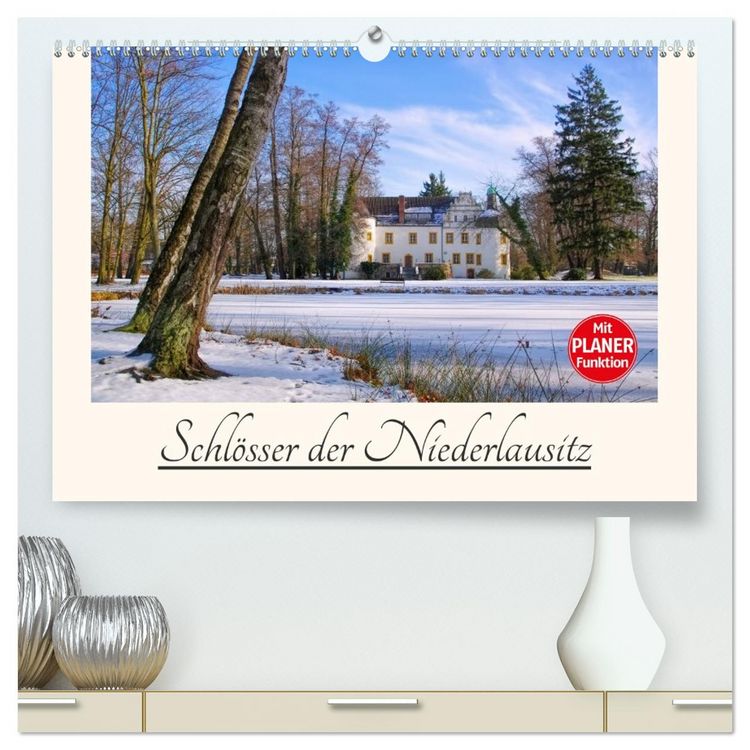 Produktbild: Schl&ouml;sser der Niederlausitz (hochwertiger Premium Wandkalender 2026 DIN A2 quer), Kunstdruck in Hochglanz