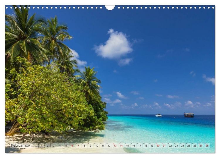 Produktbild: Malediven - Traumhaftes Paradies im Indischen Ozean (Wandkalender 2027 DIN A3 quer), CALVENDO Monatskalender