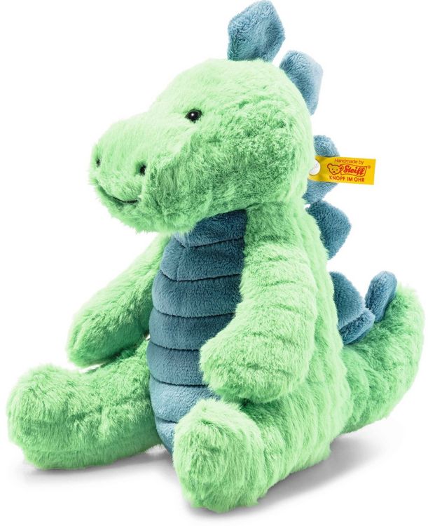 Produktbild: Steiff 087813 - Soft Cuddly Friends Spott Stegosaurus, Dino, gr&uuml;n/petrol, 28 cm