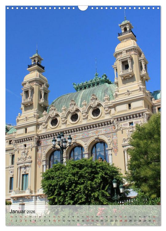 Produktbild: Monaco - Historisches Monaco (Wandkalender 2026 DIN A3 hoch), CALVENDO Monatskalender