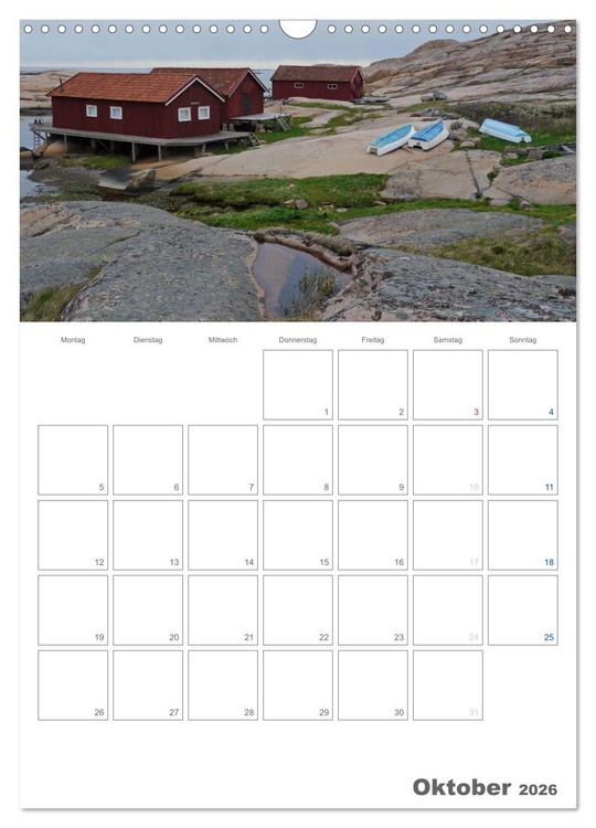 Produktbild: Typisch Schwedisch Bohusl&auml;n (Wandkalender 2026 DIN A3 hoch), CALVENDO Monatskalender