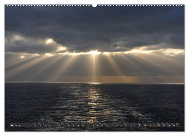 Produktbild: Sonne, Meer und Wolken (Wandkalender 2026 DIN A2 quer), CALVENDO Monatskalender