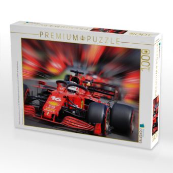 Produktbild: CALVENDO Puzzle Charles Leclerc aus Monaco ist erst der dritte Monegasse in der Formel 1 und startet seit 2019 f&uuml;r die Scuderia Ferrari. | 1000 Teile
