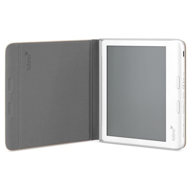 Produktbild: tolino vision color - stylus Sleepcover - Sand Beige / Grau