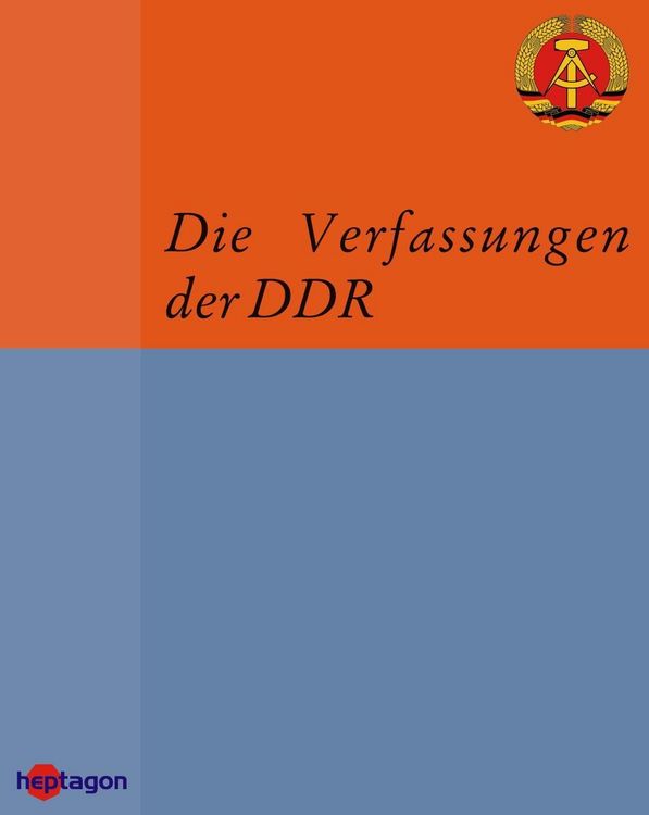 Produktbild: Die Verfassungen der DDR