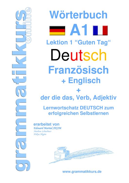 Produktbild: W&ouml;rterbuch Deutsch - Franz&ouml;sisch - Englisch Niveau A1