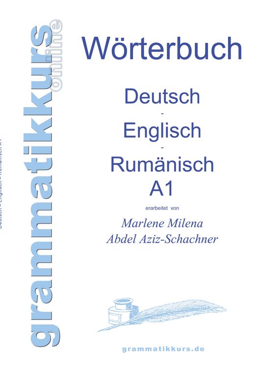 Produktbild: W&ouml;rterbuch Deutsch - Englisch - Rum&auml;nisch A1