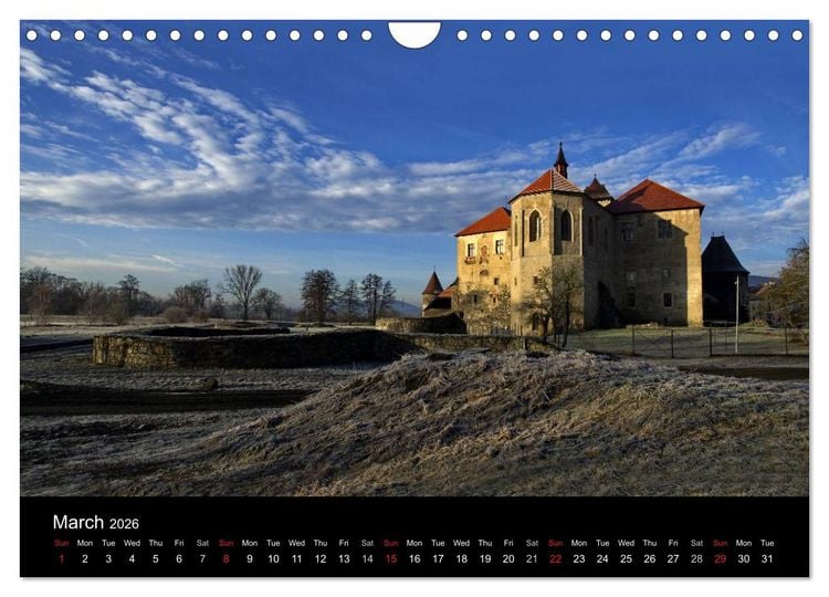 Produktbild: Monuments of Czech Republic 2026 (Wall Calendar 2026 DIN A4 landscape), CALVENDO 12 Month Wall Calendar