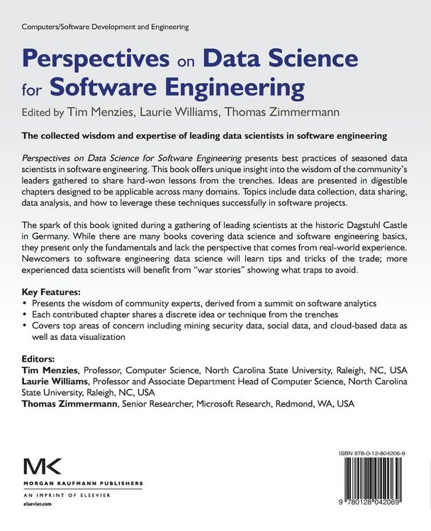 Produktbild: Perspectives on Data Science for Software Engineering