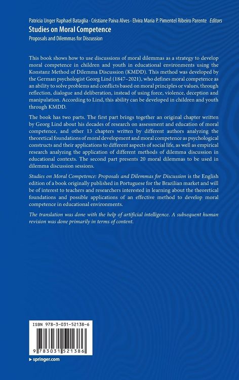 Produktbild: Studies on Moral Competence