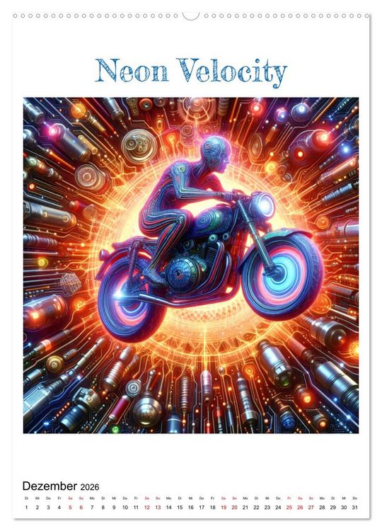 Produktbild: Motorr&auml;der der Zukunft (hochwertiger Premium Wandkalender 2026 DIN A2 hoch), Kunstdruck in Hochglanz