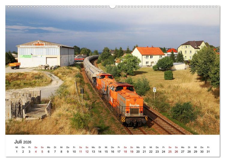 Produktbild: Eisenbahnen in Ostsachsen 2026 (Wandkalender 2026 DIN A2 quer), CALVENDO Monatskalender