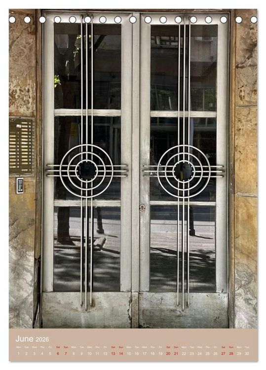 Produktbild: Doors of Belgrade (Desk Calendar 2026 DIN A5 portrait), CALVENDO 12 Month DeskCalendar
