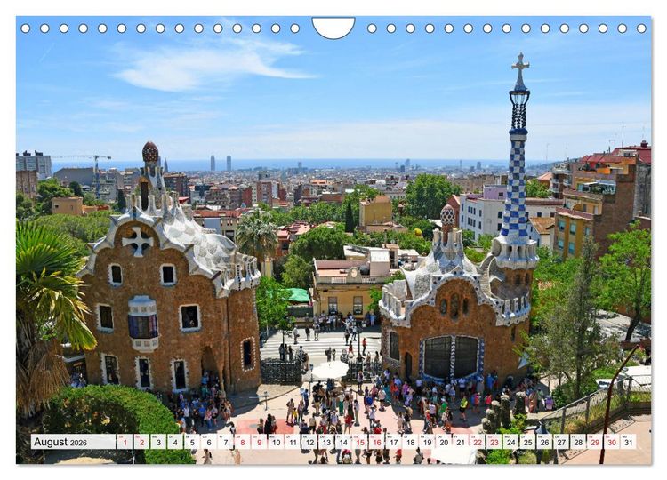 Produktbild: BARCELONA, Traumziel am Mittelmeer (Wandkalender 2026 DIN A4 quer), CALVENDO Monatskalender