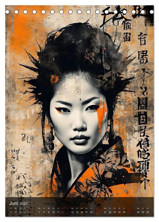Produktbild: Geisha - Asian Spirit (Tischkalender 2027 DIN A5 hoch), CALVENDO Monatskalender