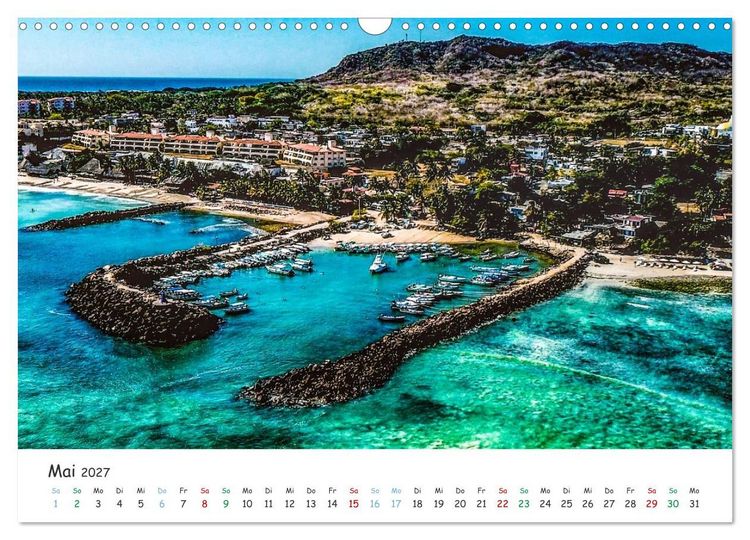 Produktbild: Mexico von oben (Wandkalender 2027 DIN A3 quer), CALVENDO Monatskalender