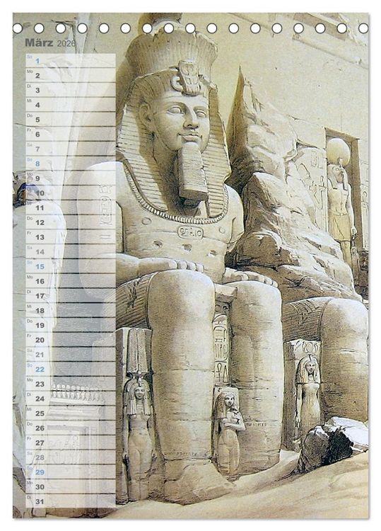 Produktbild: &Auml;gyptens Tempel (Tischkalender 2026 DIN A5 hoch), CALVENDO Monatskalender