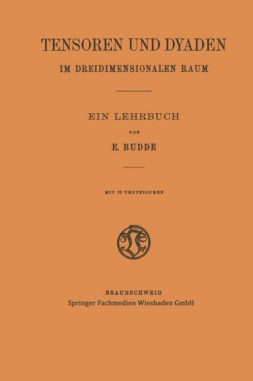 Produktbild: Tensoren und Dyaden im Dreidimensionalen Raum
