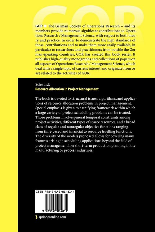 Produktbild: Resource Allocation in Project Management