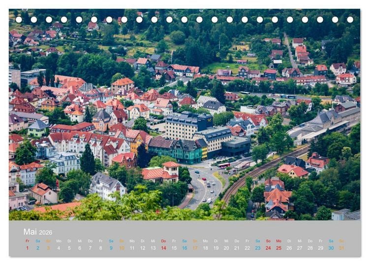 Produktbild: Suhl - die th&uuml;ringische Waffenmetropole (Tischkalender 2026 DIN A5 quer), CALVENDO Monatskalender