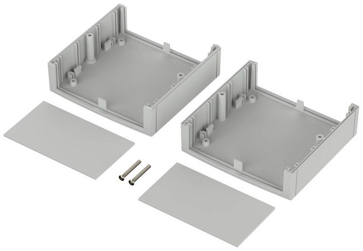 Produktbild: Bopla UNIMAS U 135 26135000 Elektronikgeh&auml;use 135 x 132 x 60 Polystyrol (EPS) Lichtgrau (RAL 7035) 1 St.