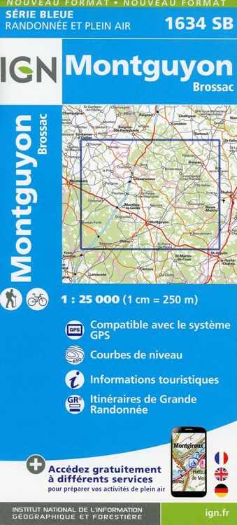 Produktbild: Montguyon.Brossac 1:25 000