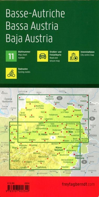Produktbild: Freytag & berndt Stra&szlig;enkarte Nieder&ouml;sterreich 1:150.000