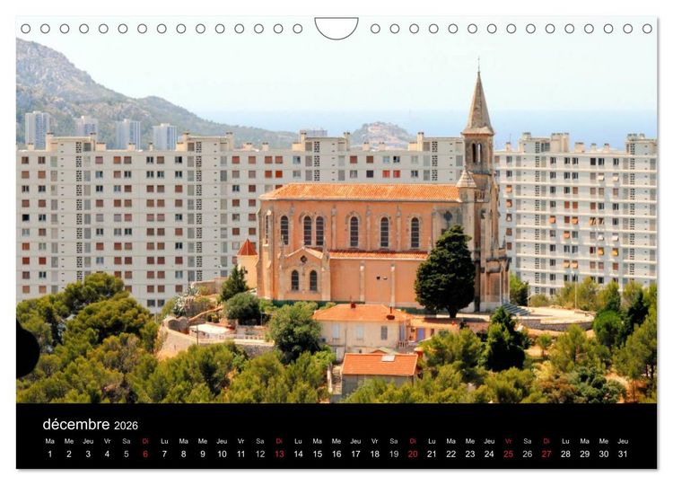 Produktbild: MARSEILLE (Calendrier mural 2026 DIN A4 vertical), CALVENDO calendrier mensuel