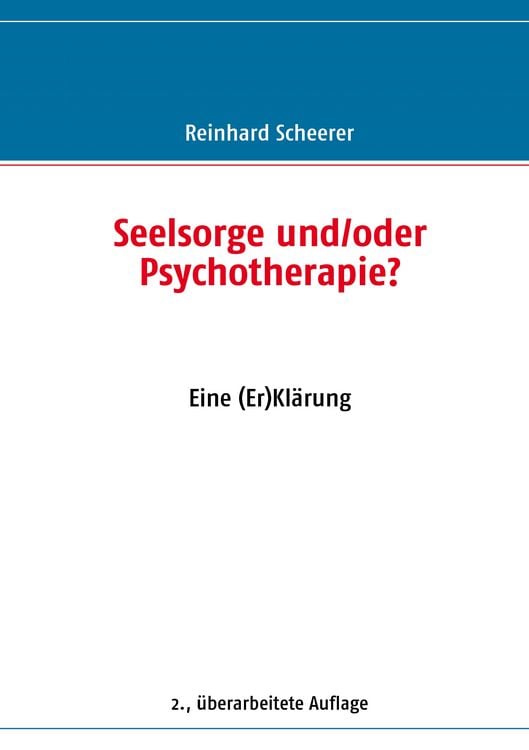 Produktbild: Seelsorge und/oder Psychotherapie?